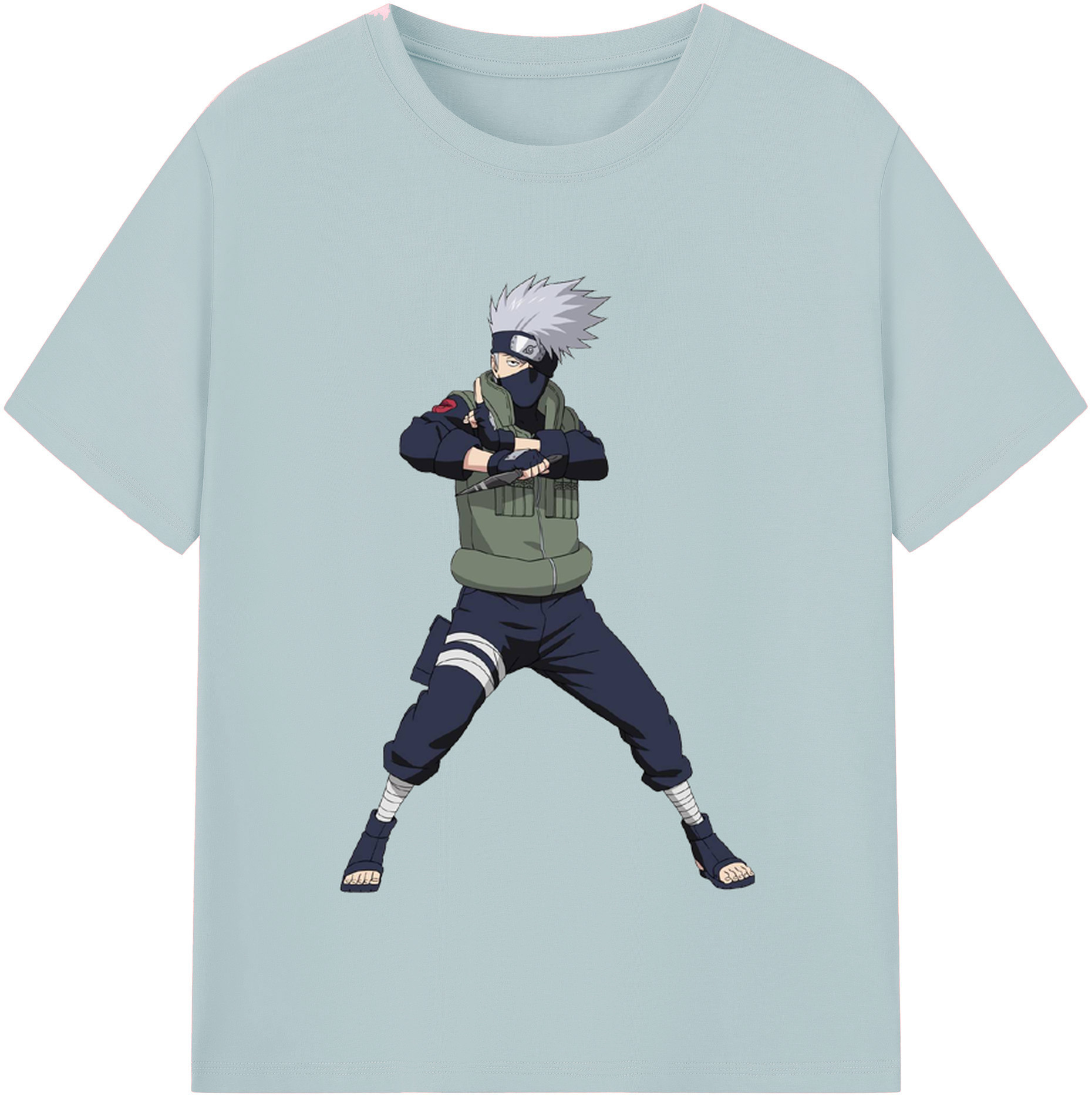 （画像用） NARUTO -ナルト- はたけ カカシ Hatake Kakashi 綿100％半袖Tシャツ（フロントプリント）